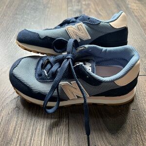 New Balance Kids' Blue and White Sneakers